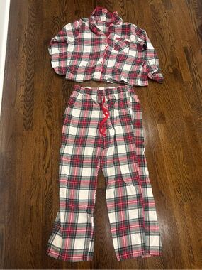 Sonoma Red, White and Green Plaid Flannel Pajama Set
